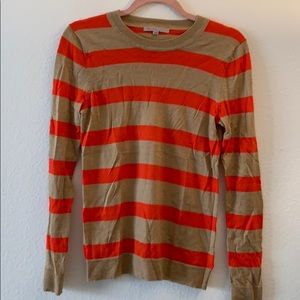 Red/tan stripped sweater